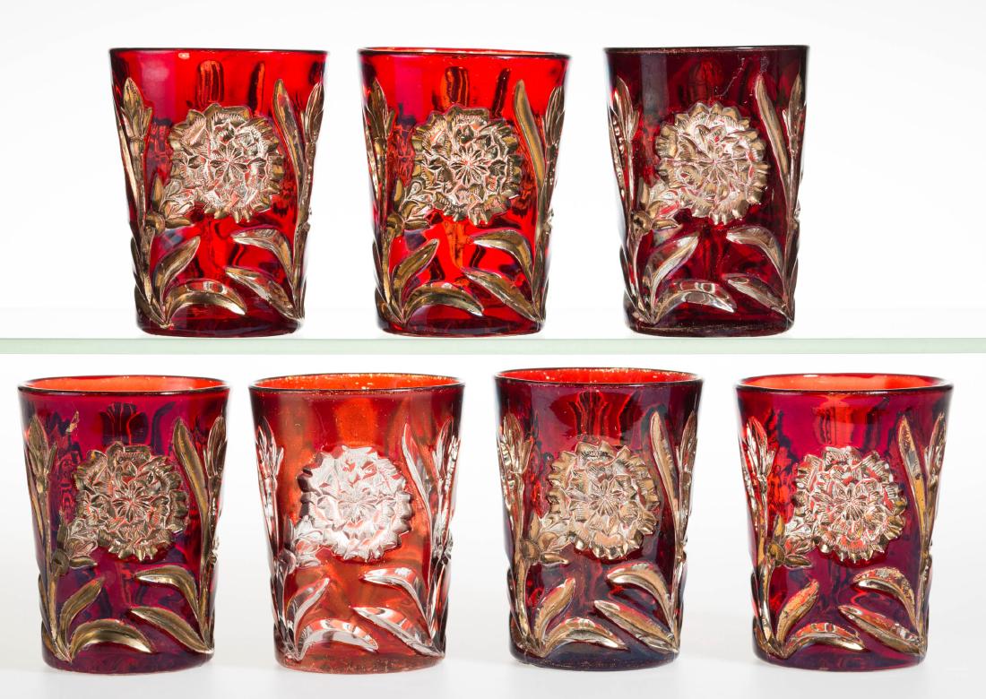 NEW MARTINSVILLE NO. 88 / CARNATION - RUBY-STAINED (1 of 1)