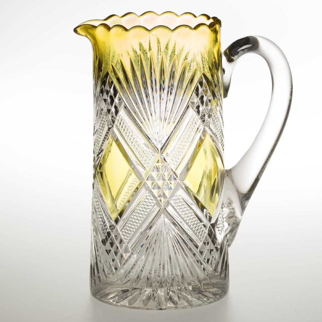 TACOMA (OMN) - AMBER-STAINED WATER PITCHER (1 of 1)