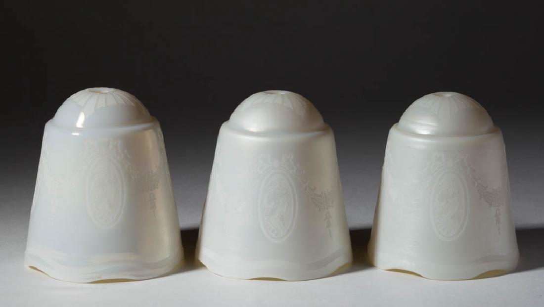 STEUBEN ACID-ETCHED / MARBELITE ART GLASS PAIR OF (1 of 1)