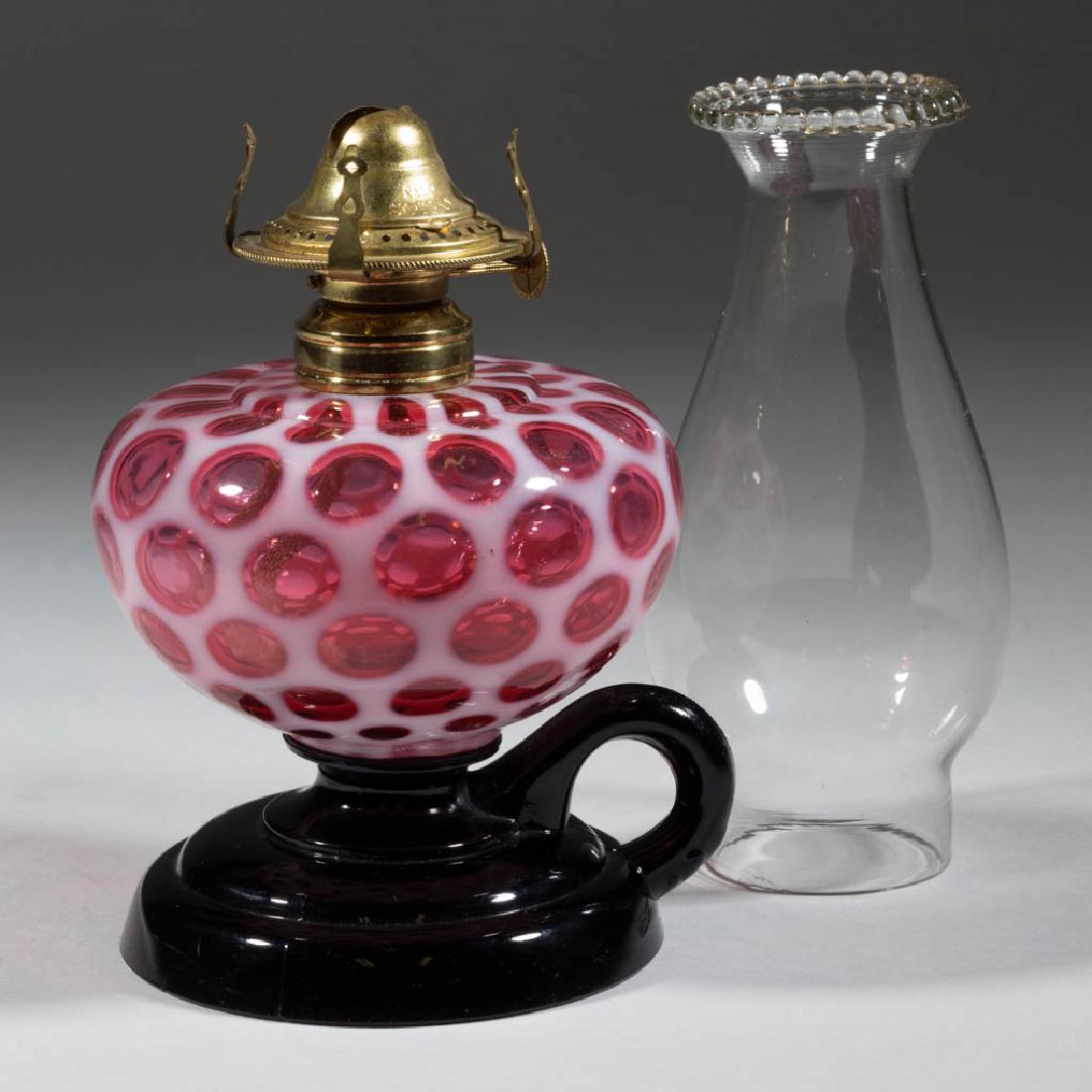 EASON KEROSENE FOOTED FINGER LAMP (1 of 1)