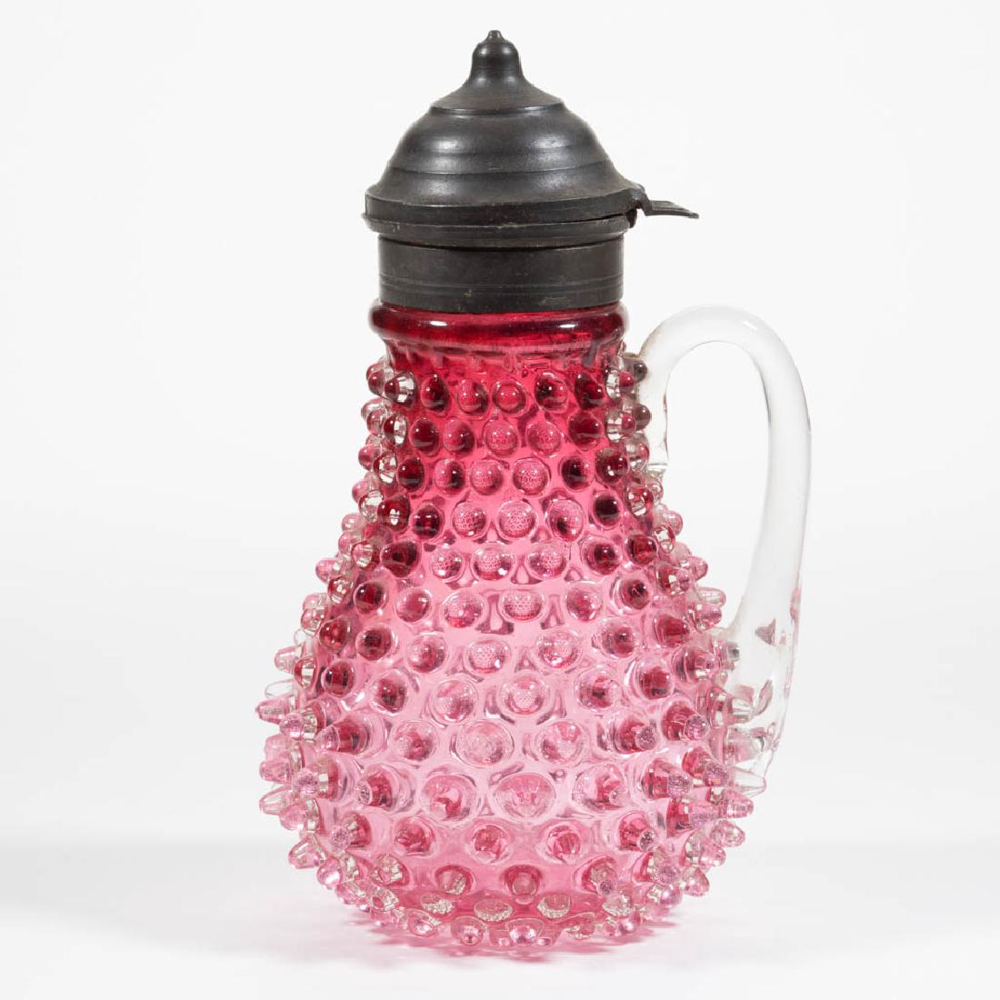 HOBBS' NO. 323 DEW DROP / HOBNAIL SYRUP PITCHER (1 of 1)