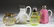 ASSORTED GLASS SYRUP PITCHERS, LOT OF FOUR
