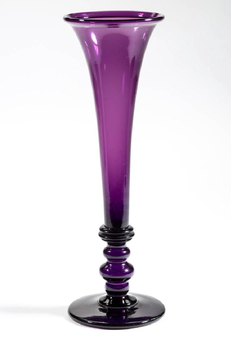 FREE-BLOWN TRUMPET VASE (1 of 1)