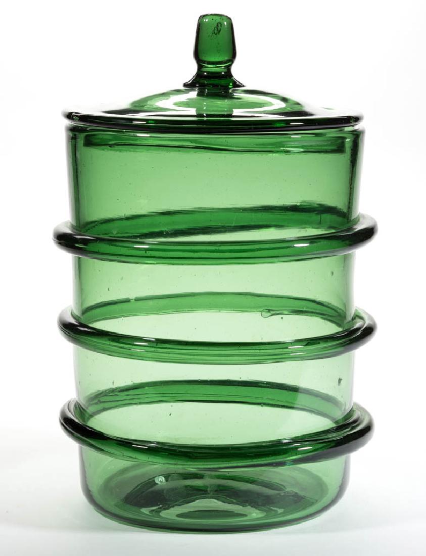 FREE-BLOWN RINGED STORAGE JAR (1 of 1)