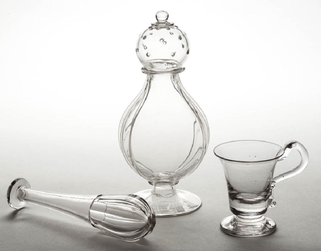 ASSORTED FREE-BLOWN ARTICLES, LOT OF THREE (1 of 1)