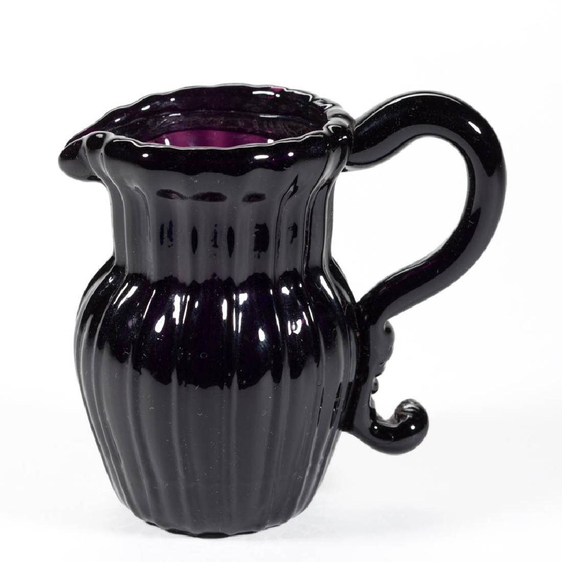 PATTERN-MOLDED RIBBED CREAM JUG (1 of 1)
