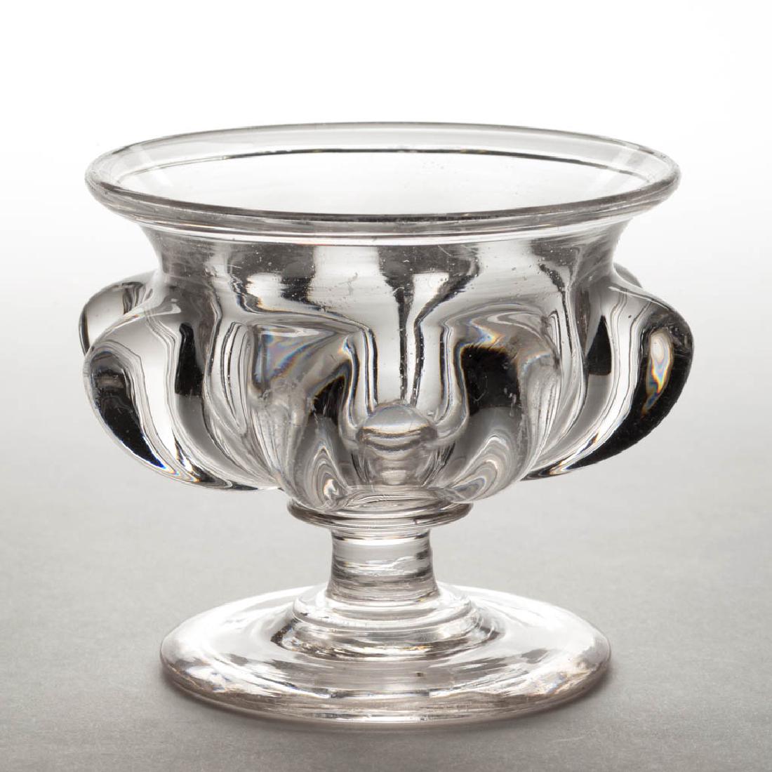 PILLAR-MOLDED FOOTED OPEN SUGAR BOWL (1 of 1)