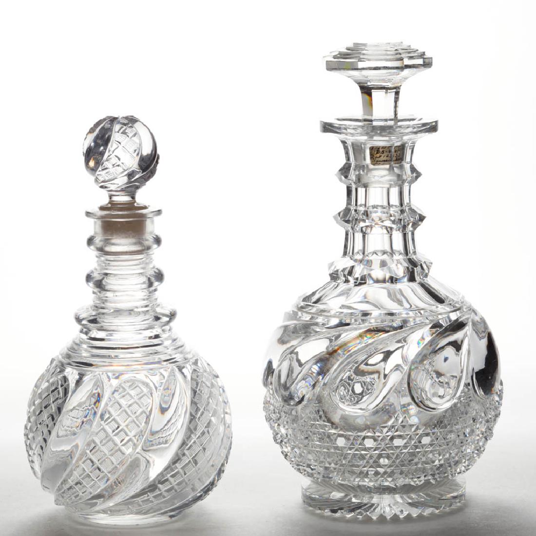 ASSORTED ENGLISH CUT PINT AND QUART DECANTERS, LOT OF (1 of 1)