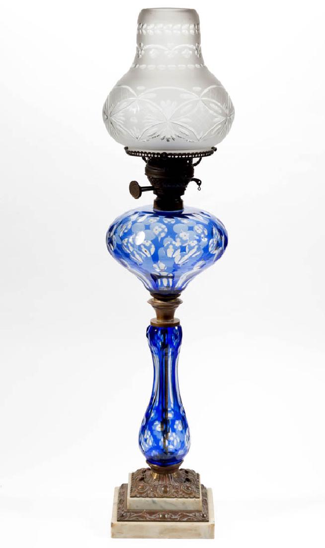 CUT OVERLAY QUATREFOIL AND SPIKED OVALS KEROSENE (1 of 3)