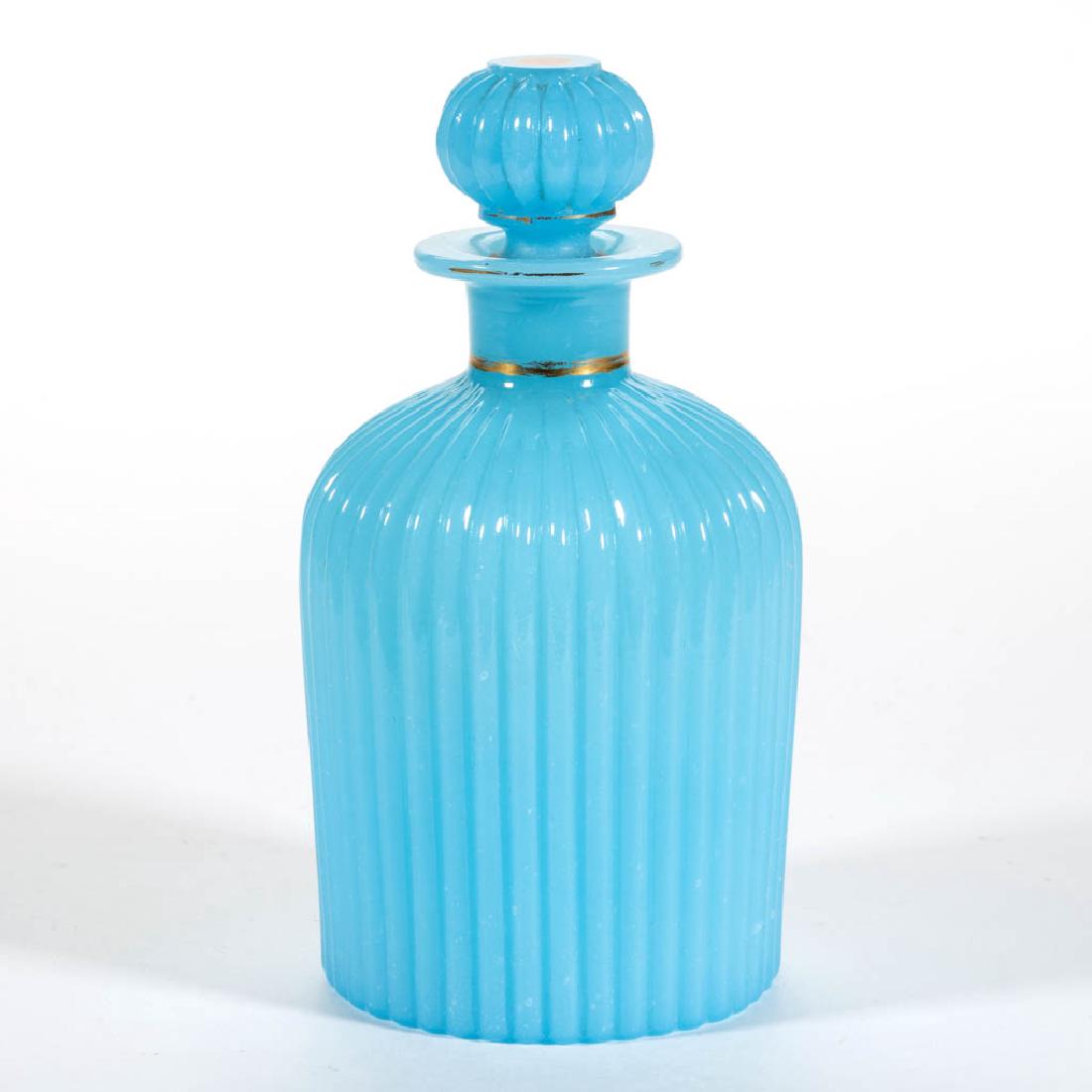 BLOWN-MOLDED RIBBED COLOGNE BOTTLE (1 of 1)