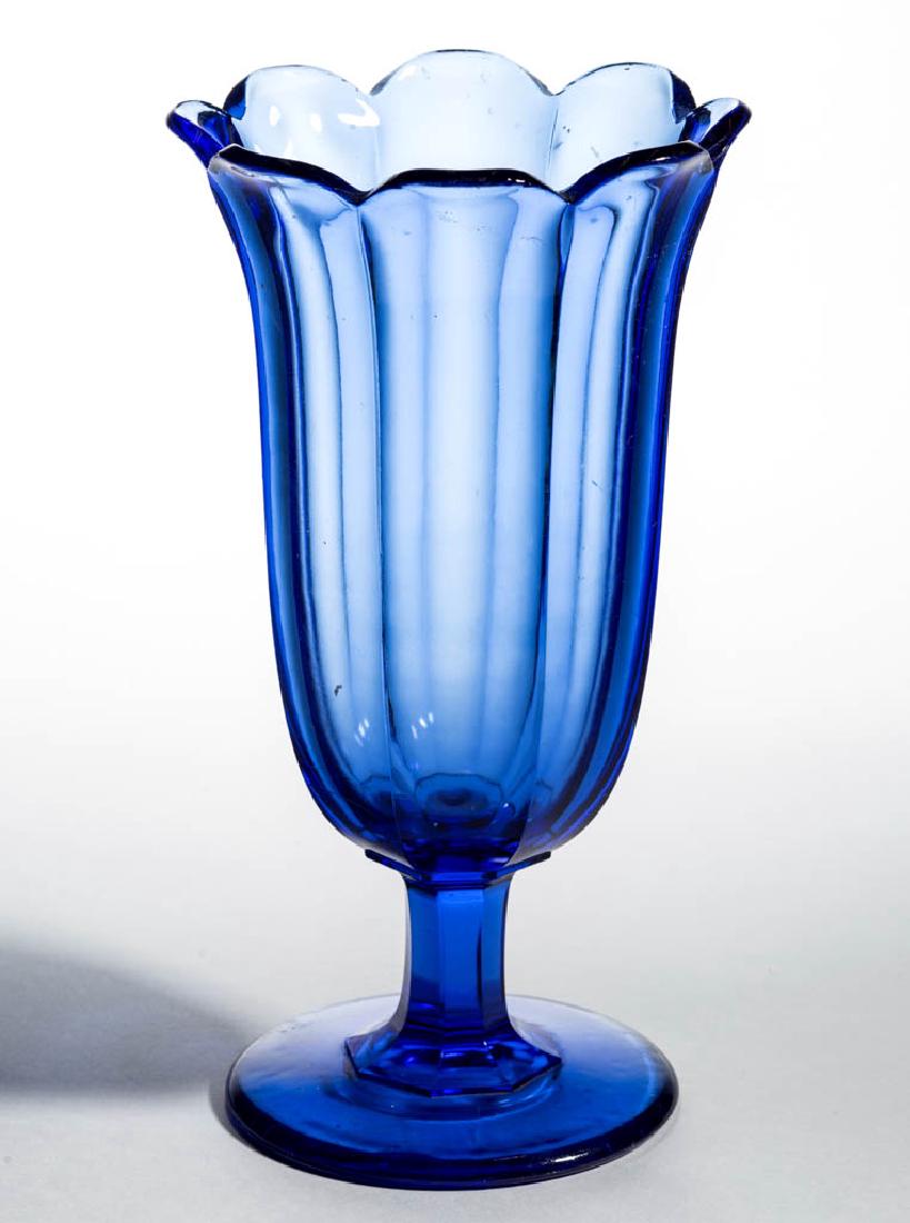 PRESSED EIGHT-PANEL CELERY GLASS / VASE (1 of 1)