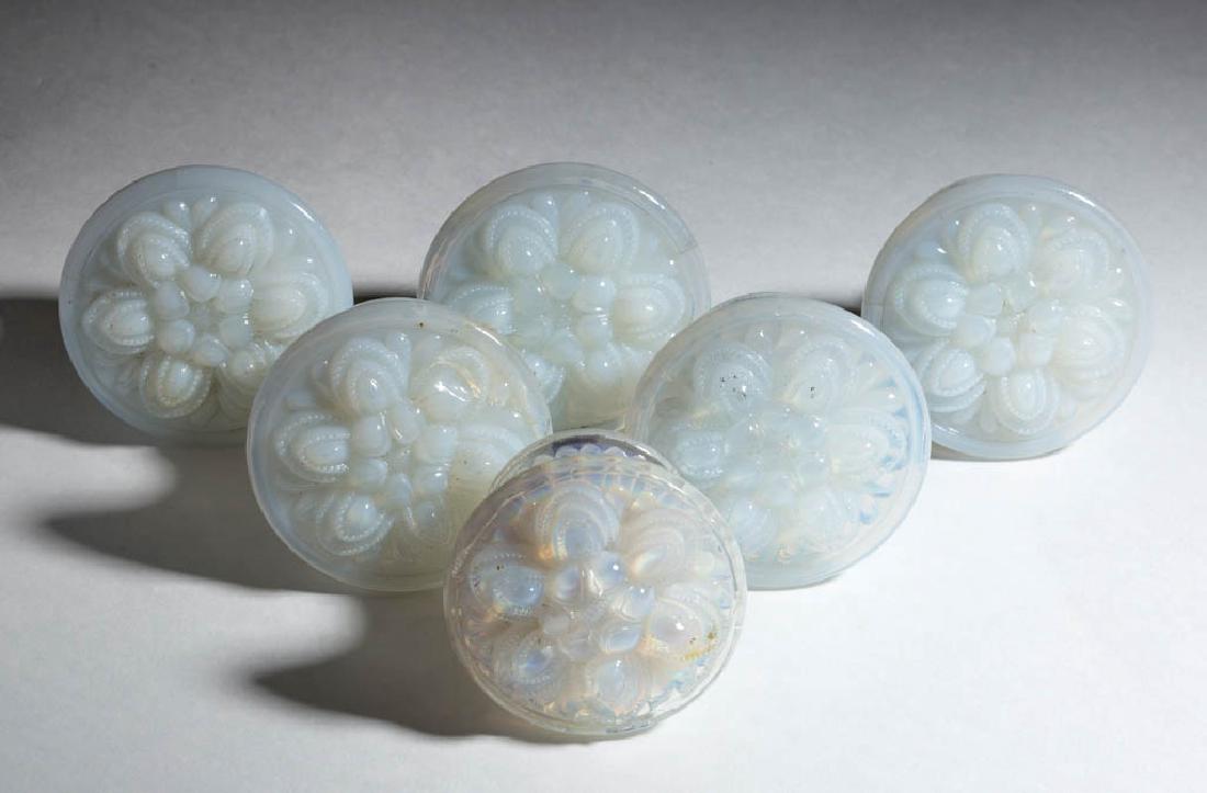 PRESSED ROSETTE FURNITURE KNOBS, SET OF SIX (1 of 1)