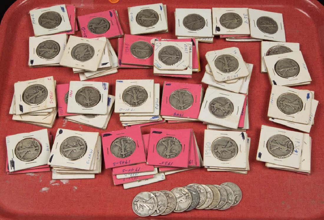 UNITED STATES SILVER WALKING LIBERTY HALF DOLLAR COINS, (1 of 1)