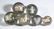 ASSORTED ANIMAL-FIGURE SULPHIDE MARBLES, LOT OF SIX