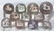 ASSORTED ANIMAL-FIGURE SULPHIDE MARBLES, LOT OF 11