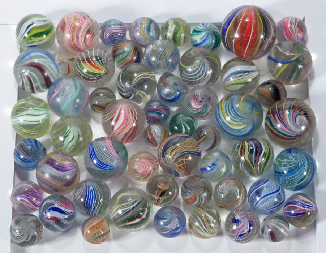 ANTIQUE TRANSPARENT SWIRL MARBLES (1 of 1)