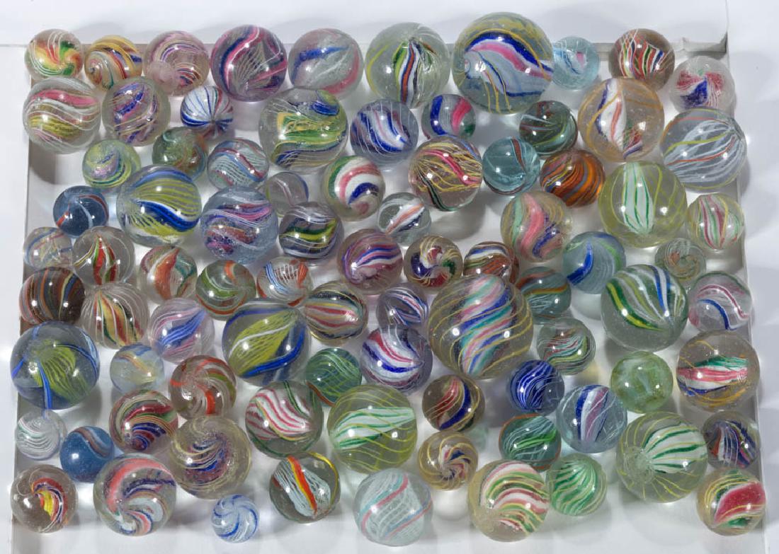 ANTIQUE TRANSPARENT SWIRL MARBLES (1 of 1)
