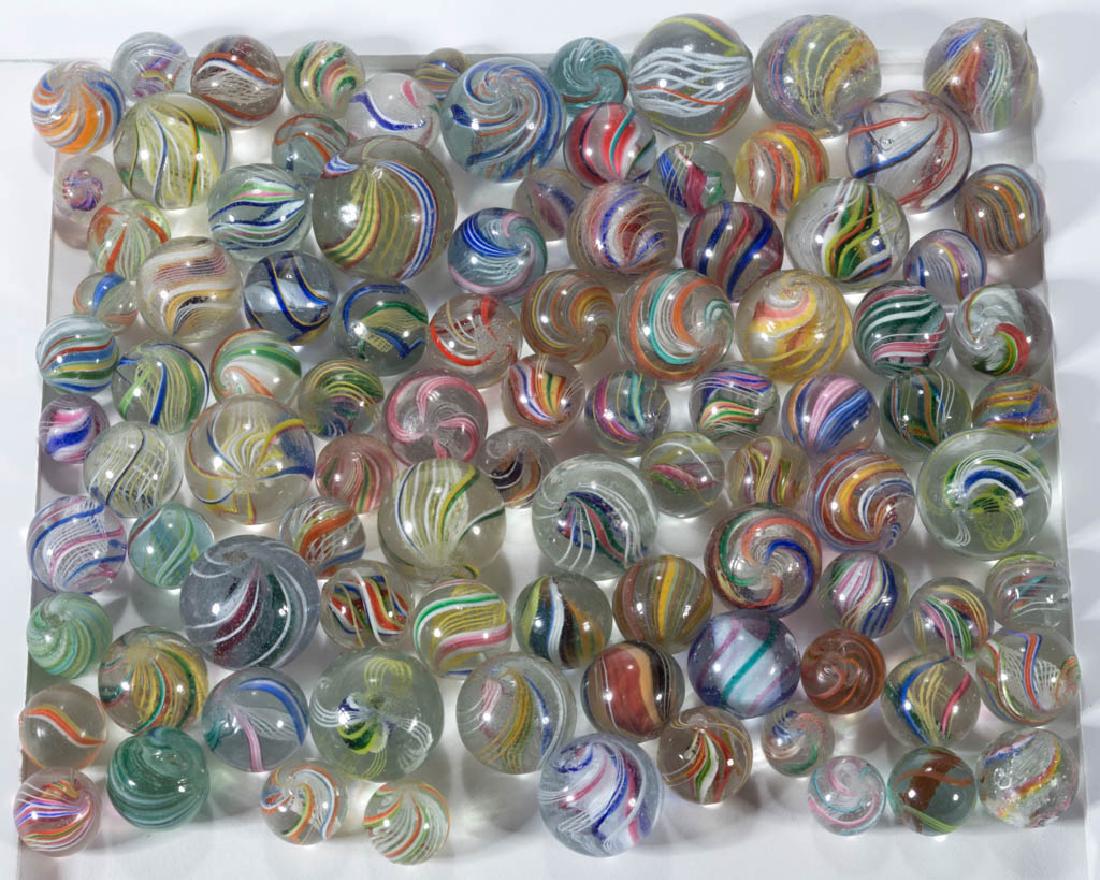 ANTIQUE TRANSPARENT SWIRL MARBLES (1 of 1)