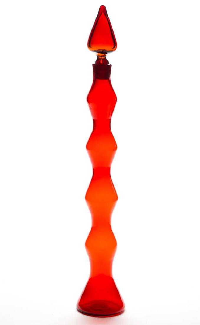 BLENKO NO. 587 GLASS - WAYNE HUSTED DESIGNED SPOOL (1 of 1)