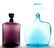 BLENKO TEXTURED GLASS DECANTERS, LOT OF TWO