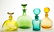 BLENKO GLASS DECANTERS, LOT OF FOUR