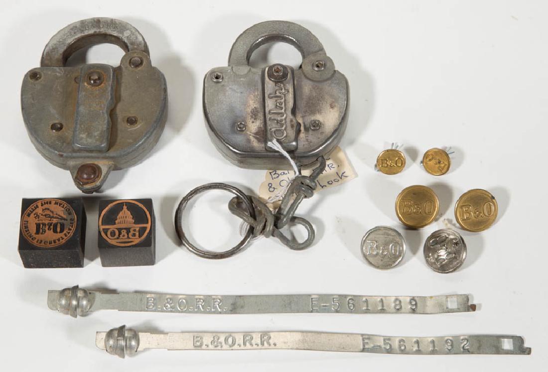 BALTIMORE AND OHIO RAILROAD ARTICLES, LOT OF 12 (1 of 5)