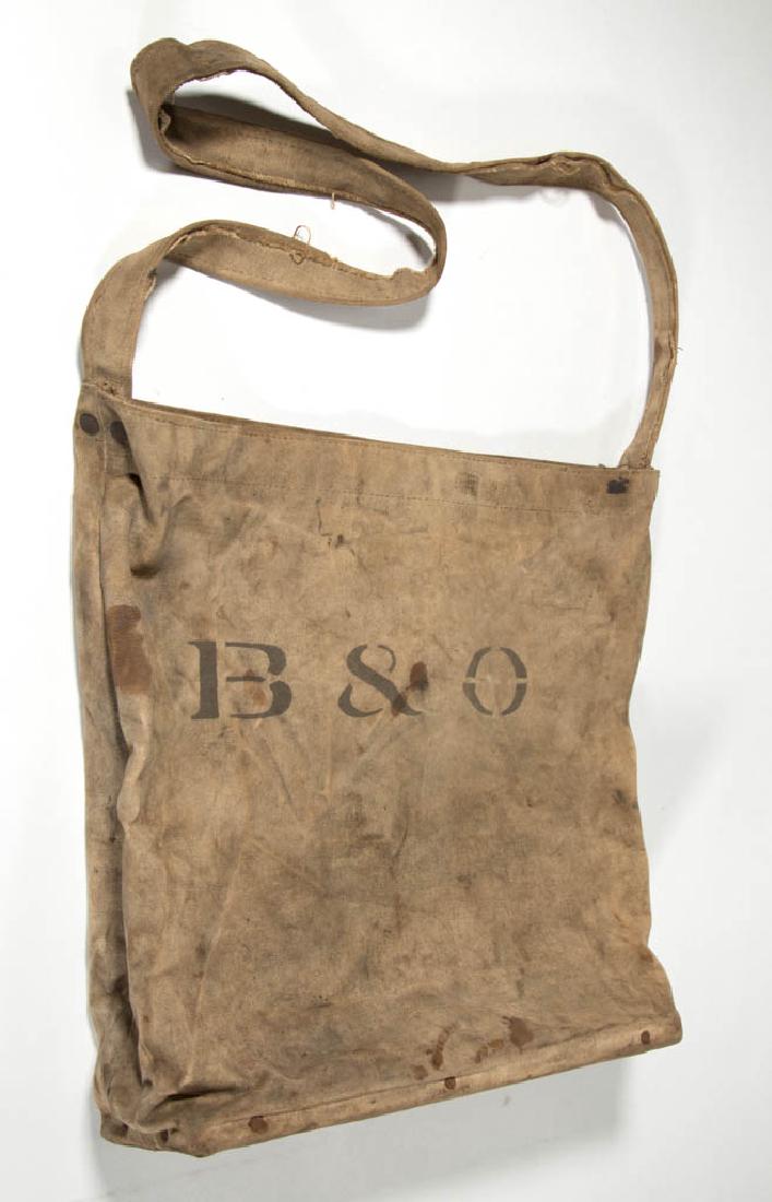 BALTIMORE AND OHIO RAILROAD CANVAS MAIL BAG