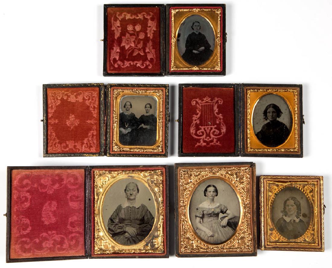 ASSORTED CASED PHOTOGRAPHIC IMAGES, LOT OF SIX (1 of 4)