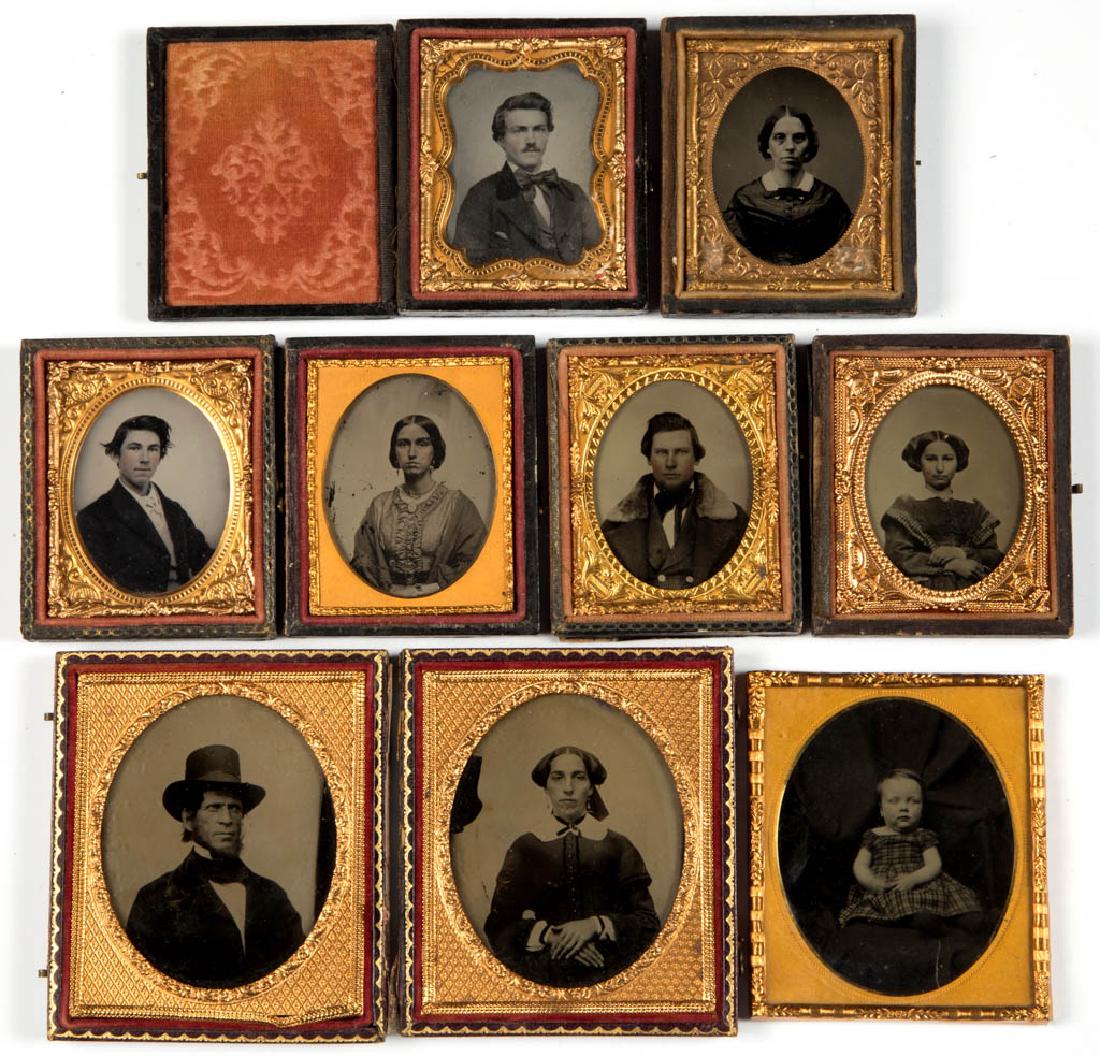 ASSORTED CASED PHOTOGRAPHIC IMAGES, LOT OF EIGHT (1 of 4)