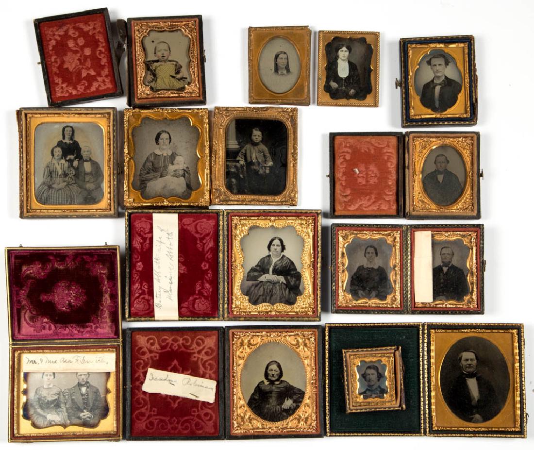 ASSORTED CASED PHOTOGRAPHIC IMAGES, LOT OF 14 (1 of 6)