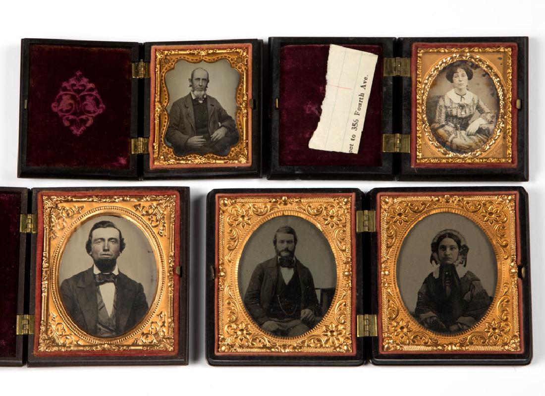 THERMOPLASTIC PHOTOGRAPH CASES, LOT OF FIVE (1 of 2)