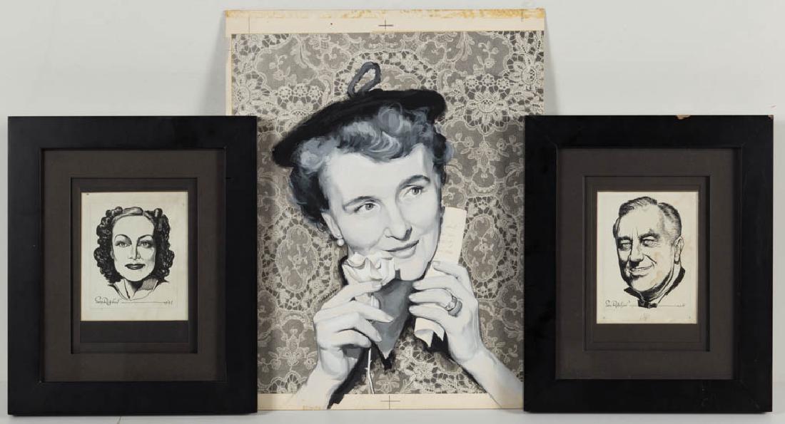 PAIR OF SAM ROBINSON (AMERICAN, 20TH CENTURY) CELEBRITY (1 of 5)