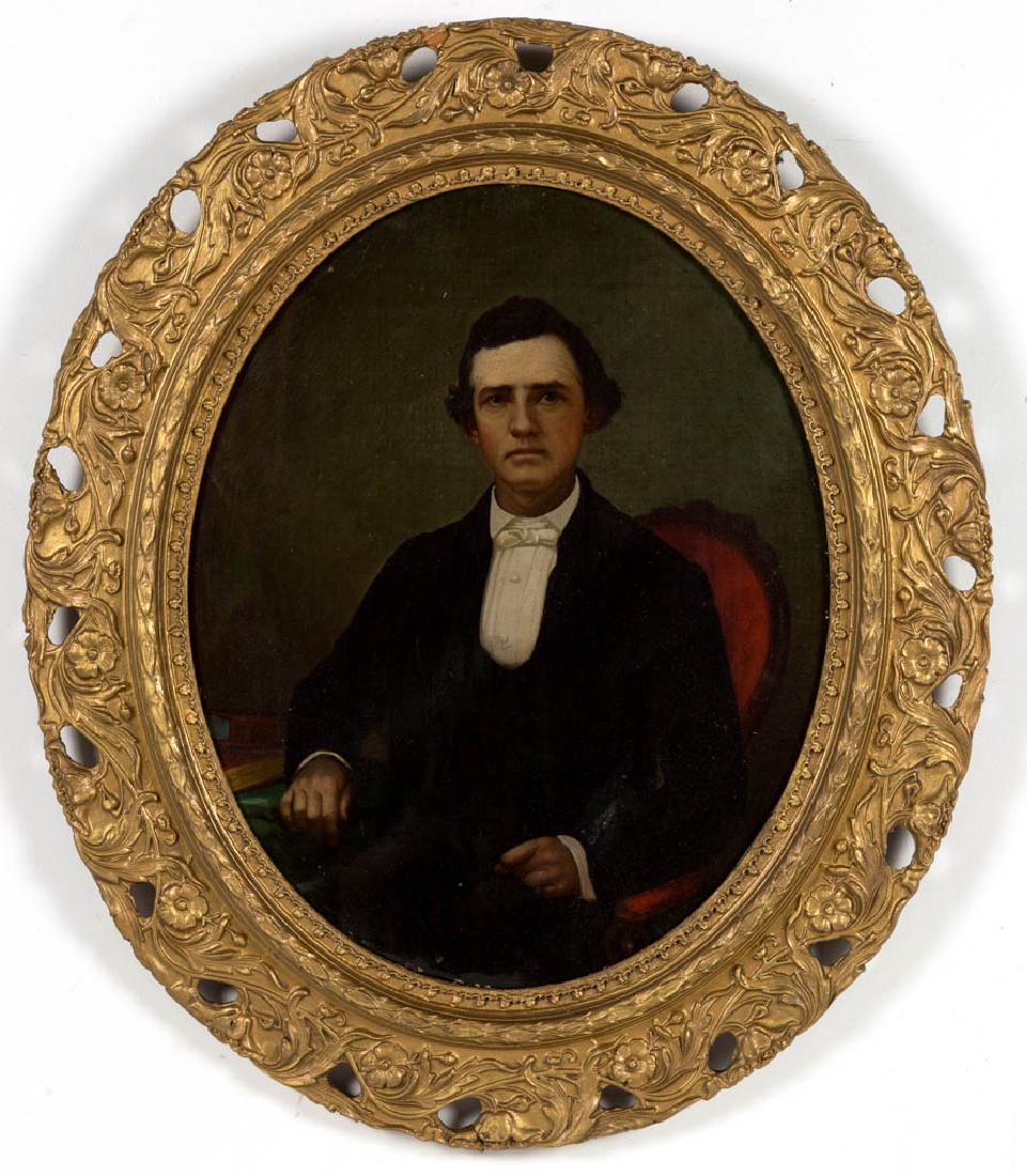 AMERICAN SCHOOL (19TH CENTURY) PORTRAIT OF A MAN (1 of 4)
