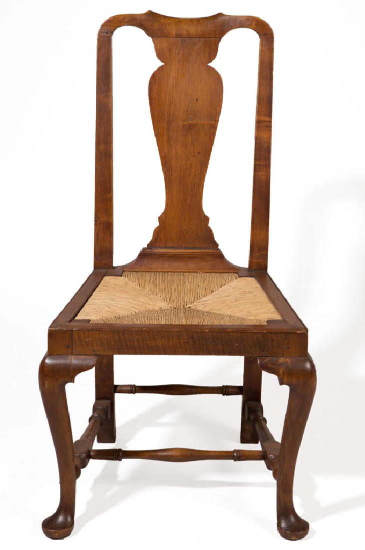 NEW ENGLAND MAPLE QUEEN ANNE SIDE CHAIR (1 of 3)