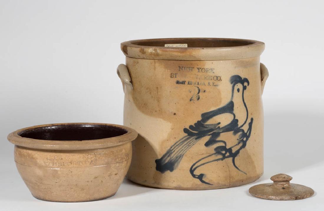 ASSORTED AMERICAN STONEWARE ARTICLES, LOT OF TWO (1 of 1)