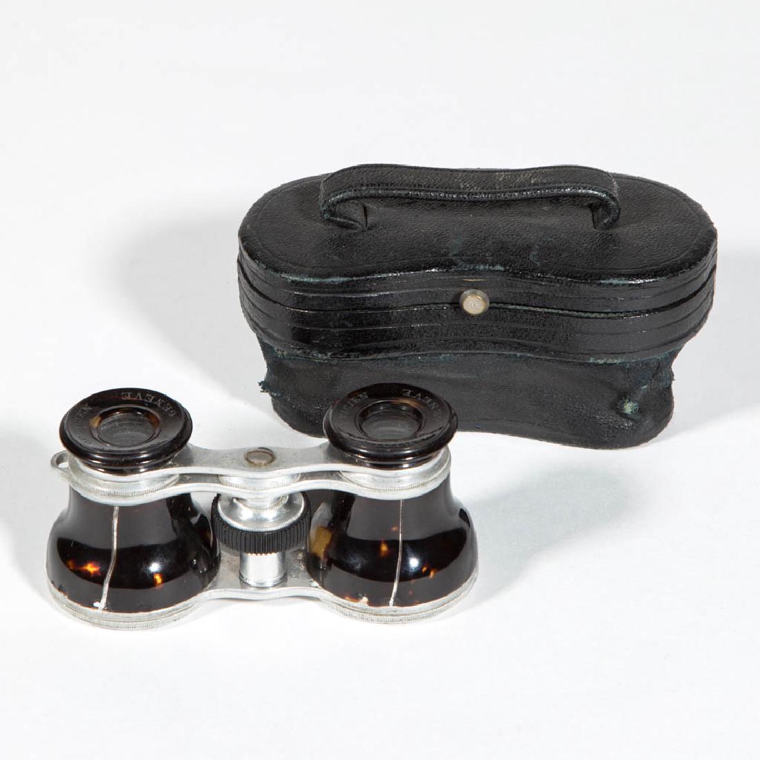 SWISS TORTOISE SHELL ARTARIA OPTICIAN OPERA GLASSES (1 of 1)