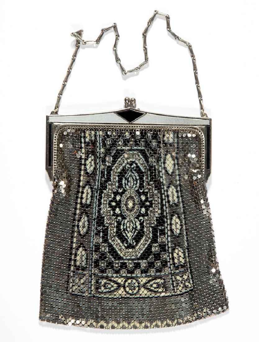 WHITING & DAVIS ART DECO LADY'S MESH PURSE (1 of 1)