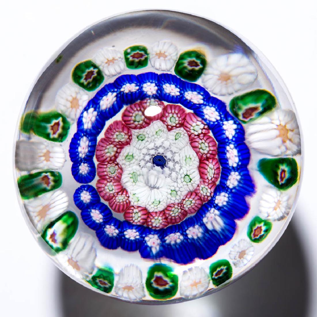 ANTIQUE BACCARAT CONCENTRIC MILLEFIORI PAPERWEIGHT (1 of 2)