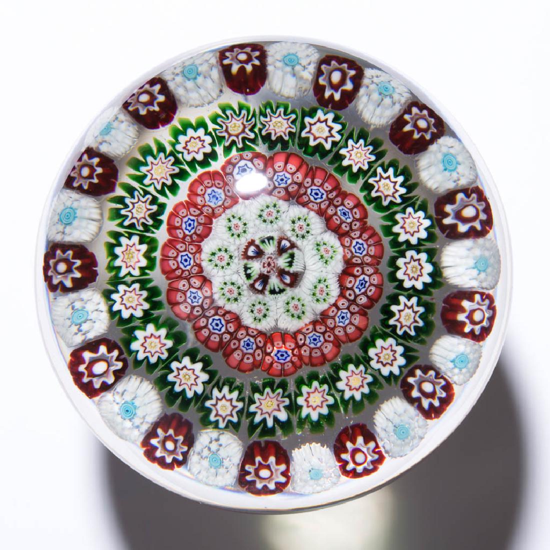 ANTIQUE BACCARAT CONCENTRIC MILLEFIORI PAPERWEIGHT (1 of 2)