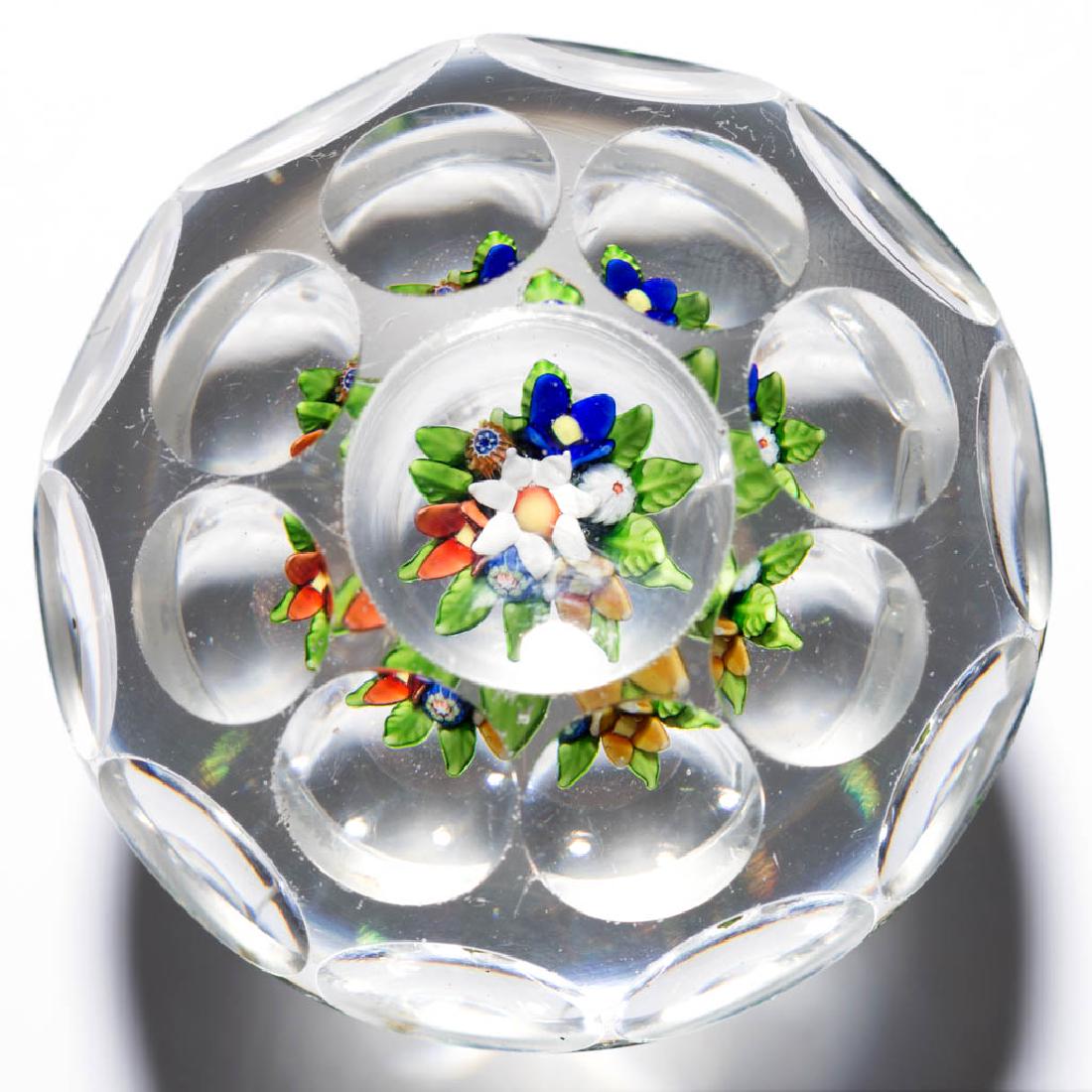 ANTIQUE ST. LOUIS FLOWER BOUQUET CUT-FACETED (1 of 2)