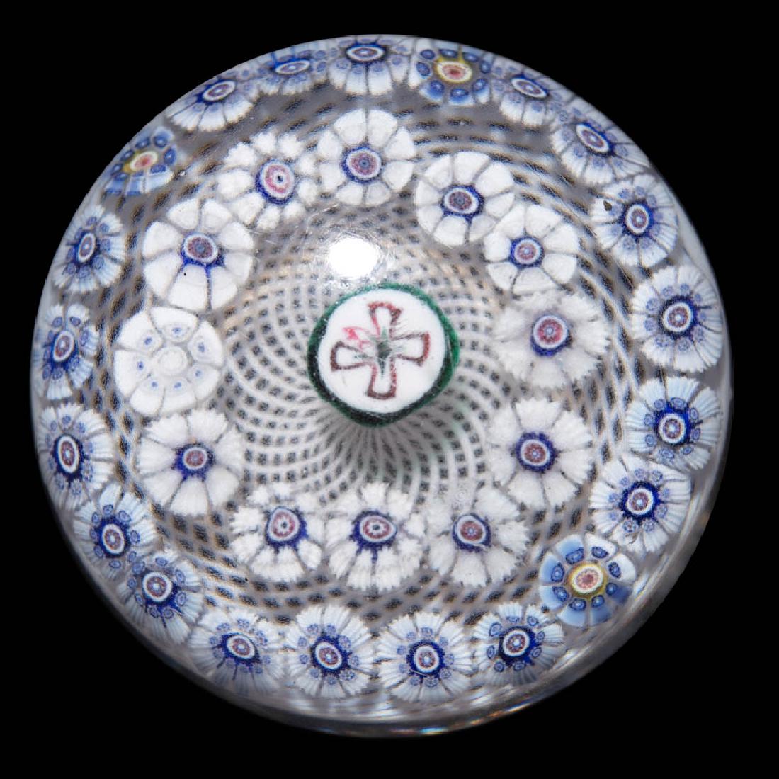 ANTIQUE NEW ENGLAND GREEK CROSS AND MILLEFIORI (1 of 2)