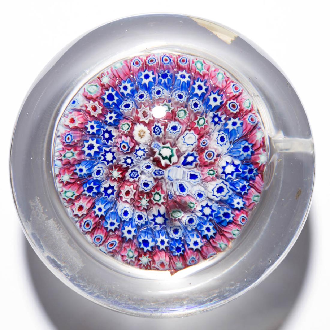 ANTIQUE ENGLISH CONCENTRIC MILLEFIORI PAPERWEIGHT (1 of 2)