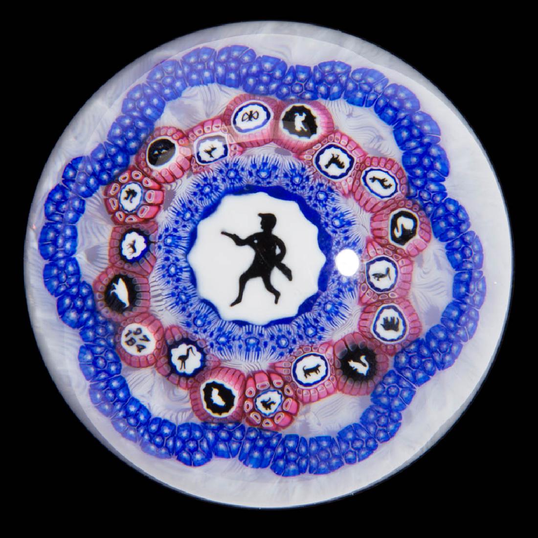 CONTEMPORARY BACCARAT MILLEFIORI GRIDEL PAPERWEIGHT (1 of 2)