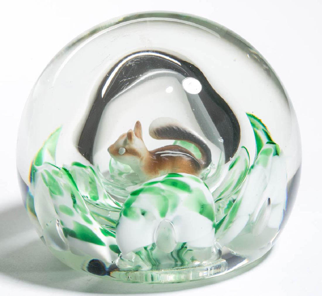 JOE ZIMMERMAN STUDIO ART GLASS AIR-TRAP PAPERWEIGHT (1 of 1)