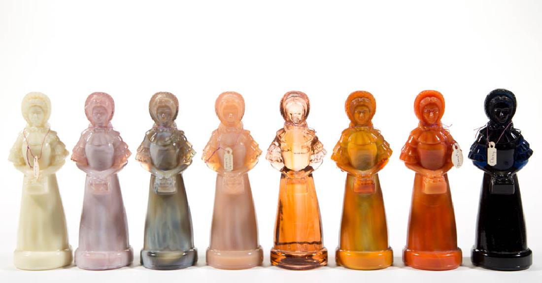 DEGENHART GLASS PRISCILLA / COLONIAL LADY FIGURES, LOT (1 of 1)