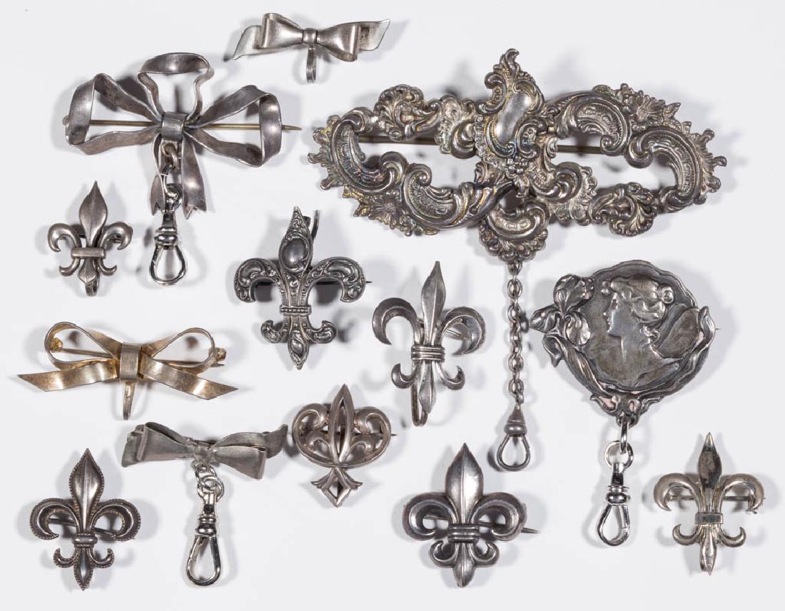 ANTIQUE / VINTAGE SILVER CHATELAINES / POCKET WATCH (1 of 1)