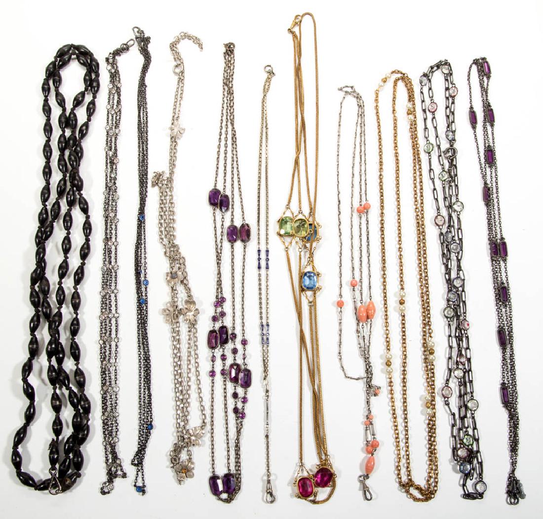 ANTIQUE / VINTAGE POCKET WATCH AND OTHER CHAINS, LOT OF (1 of 3)