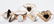 ASSORTED VINTAGE 10K GOLD LADY'S RINGS, LOT OF FIVE