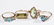 ASSORTED VINTAGE 10K GOLD LADY'S RINGS, LOT OF FOUR