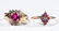 VINTAGE 10K GOLD AND RUBY LADY'S RINGS, LOT OF TWO